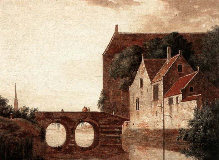 HEYDEN, Jan van der View of a Bridge